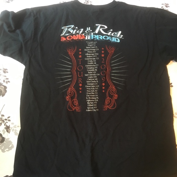 Big & Rich 2009 tour tee - Picture 3 of 5